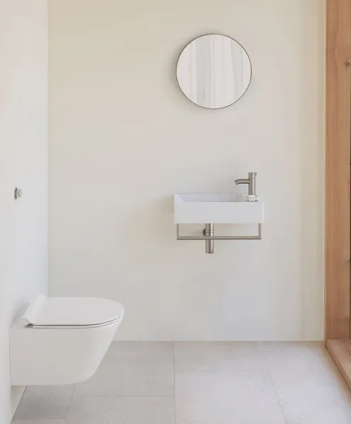 GSI - KUBE X keramické umývadlo 50x25 cm, pravé/ľavé, biela ExtraGlaze 9486111