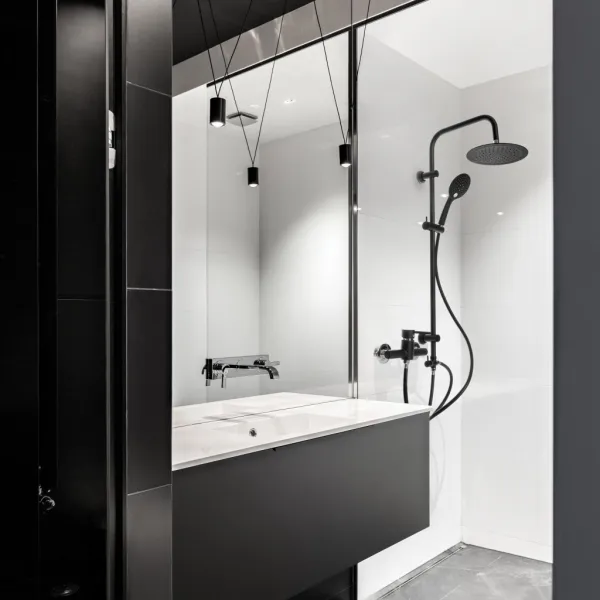 INVENA - Sprchový stĺp DARK AU-02-D04-Q