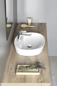 LUGANO keramické umývadlo priemer 41x11,5 cm, na dosku AR491