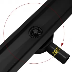 REA - Lineárny sprchový žľab Greek PRO čierna matná 90 REA-G8026