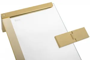 REA - Sprchovací kút Hugo 80x80 kartáčované zlato REA-K6608