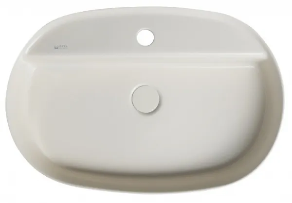 INFINITY OVAL keramické umývadlo na dosku, 60x40 cm, ivory 10NF65060-2K