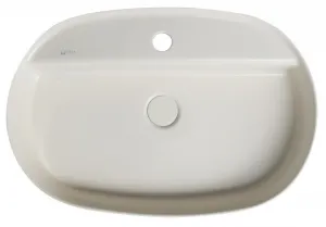 INFINITY OVAL keramické umývadlo na dosku, 60x40 cm, ivory 10NF65060-2K