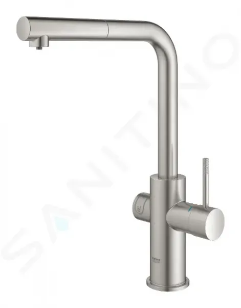 GROHE GROHE - Blue Home Drezová batéria Connected, s chladiacim zariadením a filtráciou, supersteel 31539DC0