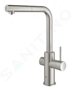 GROHE GROHE - Blue Home Drezová batéria Connected, s chladiacim zariadením a filtráciou, supersteel 31539DC0