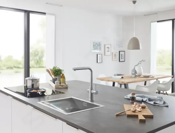 GROHE GROHE - Blue Home Drezová batéria Connected, s chladiacim zariadením a filtráciou, supersteel 31539DC0