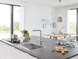 GROHE GROHE - Blue Home Drezová batéria Connected, s chladiacim zariadením a filtráciou, supersteel 31539DC0