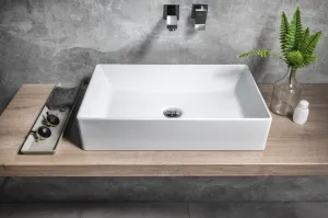 GSI - KUBE X keramické umývadlo na dosku 60x37cm, biela ExtraGlaze 945311