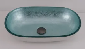 OLSEN SPA - Sklenené umývadlo na dosku LEIDEN 55×34×12 cm OLKLTG223