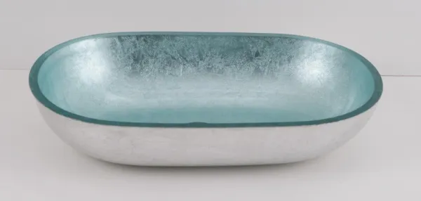 OLSEN SPA - Sklenené umývadlo na dosku LEIDEN 55×34×12 cm OLKLTG223