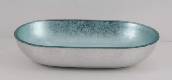OLSEN SPA - Sklenené umývadlo na dosku LEIDEN 55×34×12 cm OLKLTG223