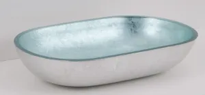 OLSEN SPA - Sklenené umývadlo na dosku LEIDEN 55×34×12 cm OLKLTG223