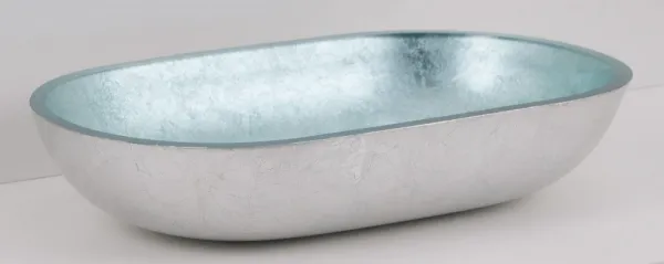 OLSEN SPA - Sklenené umývadlo na dosku LEIDEN 55×34×12 cm OLKLTG223