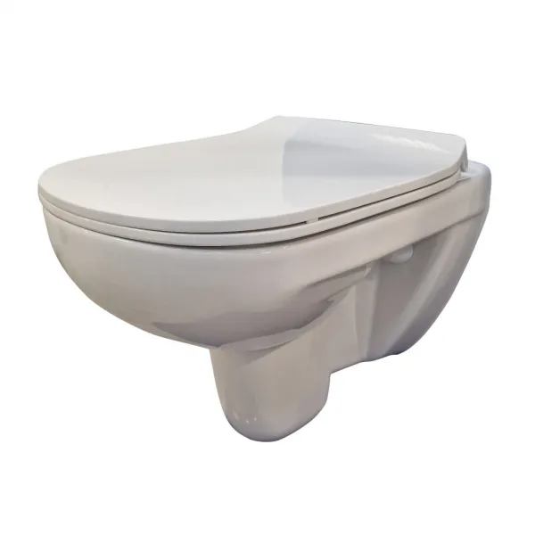 PRIM predstenový inštalačný systém bez tlačidla + WC bez oplachového kruhu Edge + SEDADLO PRIM_20/0026 X EG1