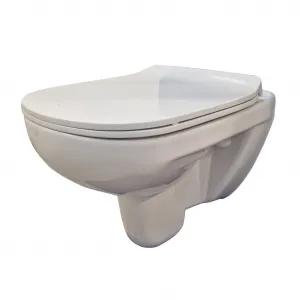 PRIM predstenový inštalačný systém bez tlačidla + WC bez oplachového kruhu Edge + SEDADLO PRIM_20/0026 X EG1