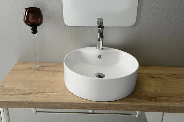 YAKARTA keramické umývadlo priemer 46 cm, na dosku BH7021