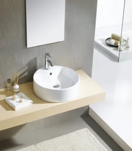 YAKARTA keramické umývadlo priemer 46 cm, na dosku BH7021