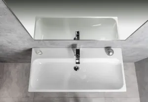 TORIDI keramické umývadlo 100x46 cm, biela TU0221