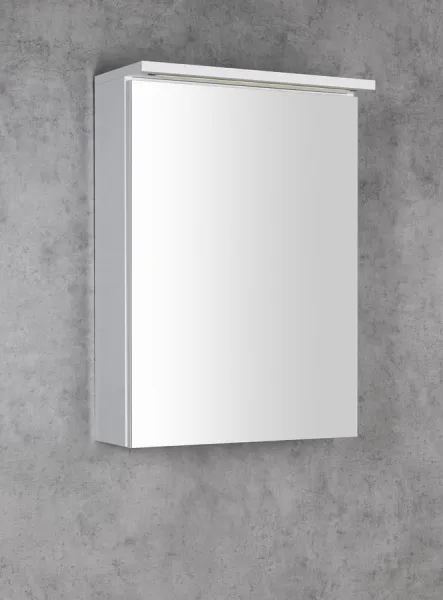 AQUALINE - KAWA STRIP Galérka s LED osvetlením 50x70x22cm, biela WGL50S