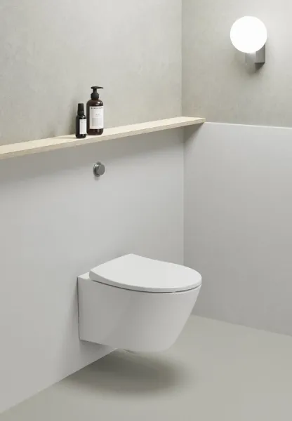 GSI - MODO závesná WC misa, Swirlflush, 37x52cm, biela ExtraGlaze 981611
