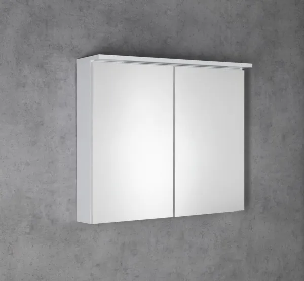 AQUALINE - KAWA STRIP Galérka s LED osvetlením 80x70x22cm, biela WGL80S
