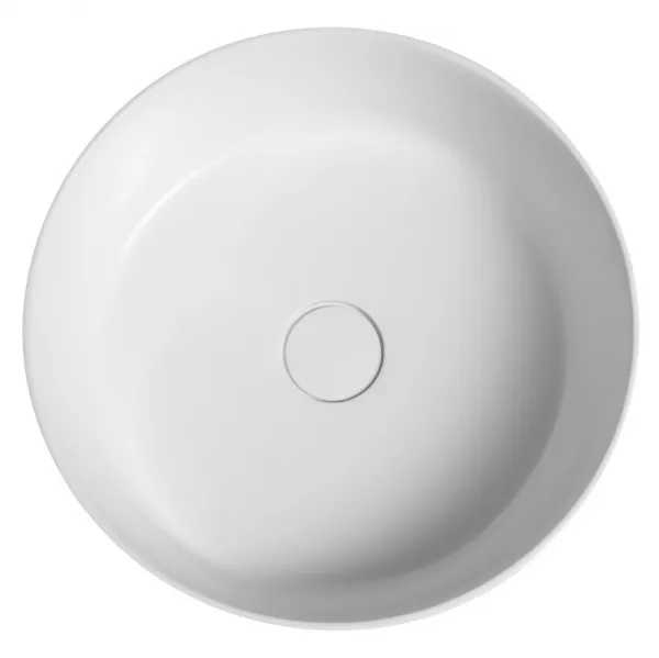 Umývadlo THIN na dosku, Rockstone, Ø 38 cm, biele matné WN548
