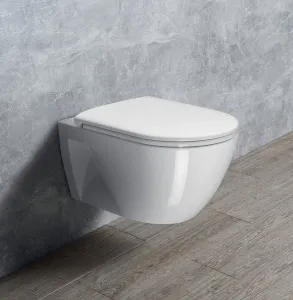 GSI - PURA ECO závesná WC misa, Swirlflush, 36x55cm, biela ExtraGlaze 880711