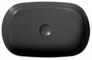 Keramické umývadlo INFINITY OVAL na doske, 55x36cm, antracit 10NF65055-2C