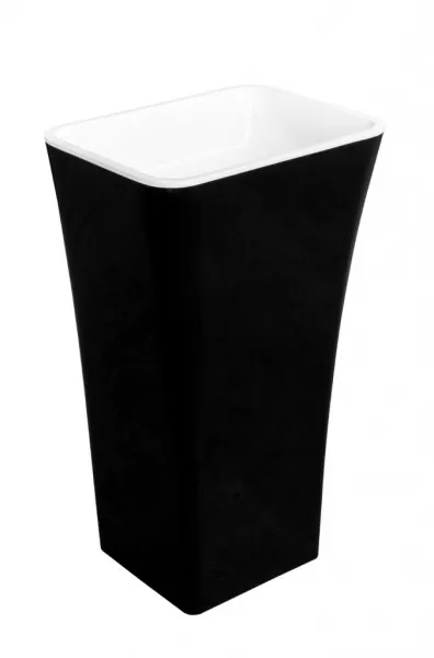BESCO - Voľne stojace umývadlo ASSOS Black&White KEASSVSBW