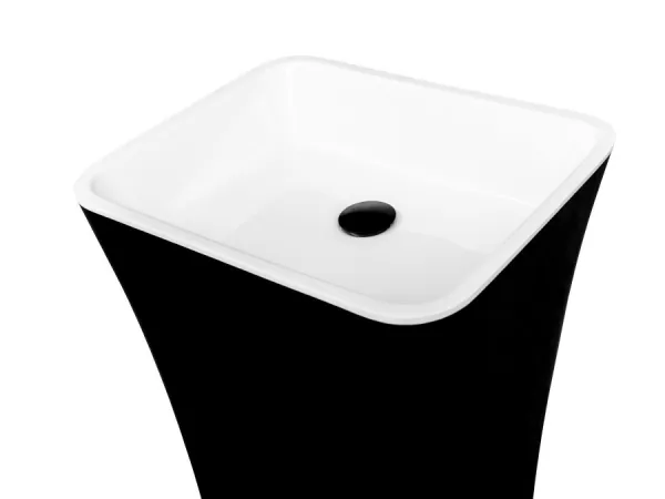 BESCO - Voľne stojace umývadlo ASSOS Black&White KEASSVSBW