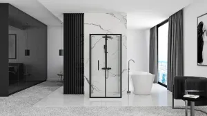 REA Sprchovací kút Rapid Fold II, velikost 90x80