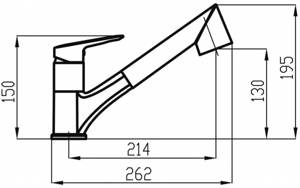 NOVASERVIS NOVASERVIS - Drezová teleskopická batéria Metalia 54, chróm 54081,0