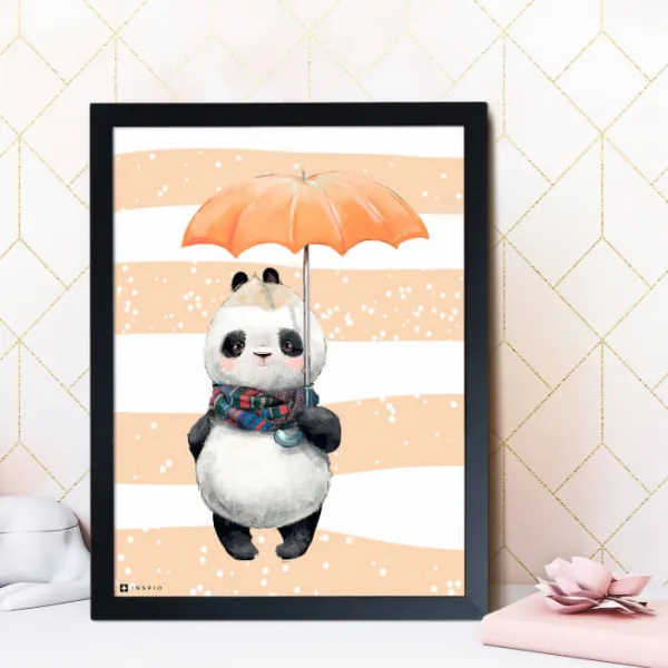 Obrázok pandy pre deti do izby