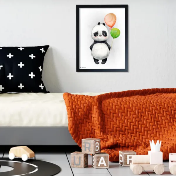 Panda s balónmi do detskej izby