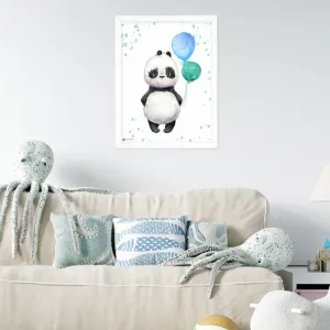 Obrázok - panda s balónmi do detskej izby