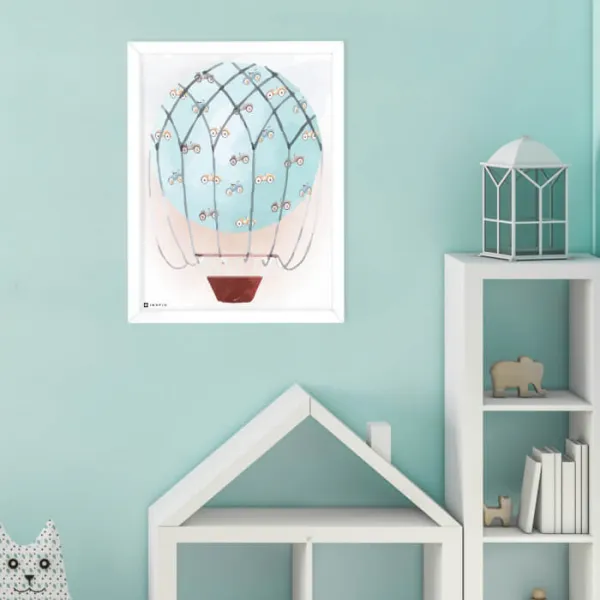 Obrazy na stenu do detskej izby - Retro balón
