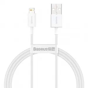 Kábel USB to Lightning Baseus Superior Series, 2,4 A, 1 m (biely) 026221