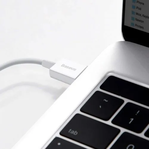 Kábel USB to Lightning Baseus Superior Series, 2,4 A, 1 m (biely) 026221