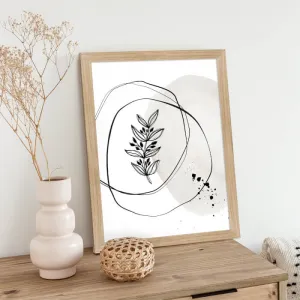 Abstraktný obraz na stenu - kvety