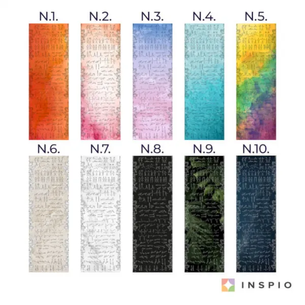 INSPIO podložka na cvičenie, vinylová karimatka s cvikmi na precvičenie celého tela