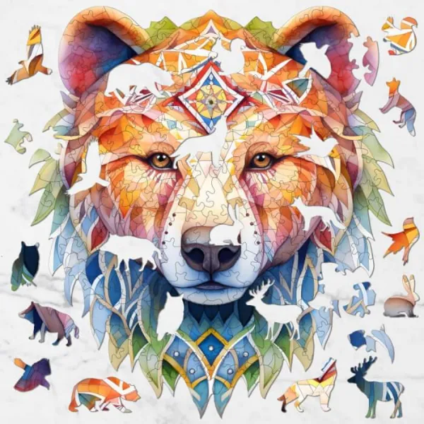 Veľké puzzle - MEDVEĎ pre dospelých