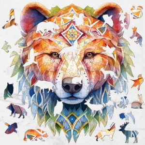 Veľké puzzle - MEDVEĎ pre dospelých
