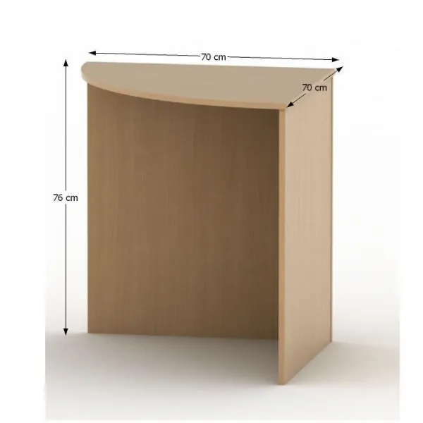 Stôl rohový oblúkový TEMPO AS NEW 024 Tempo Kondela Buk