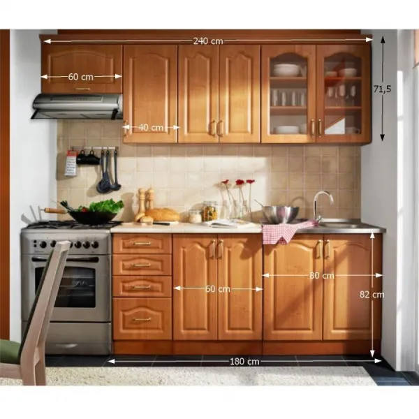 Kuchynská linka LORA MDF 240 Tempo Kondela