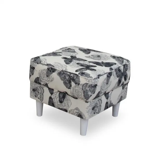 Kreslo s taburetom ASTRID Tempo Kondela Patchwork M1