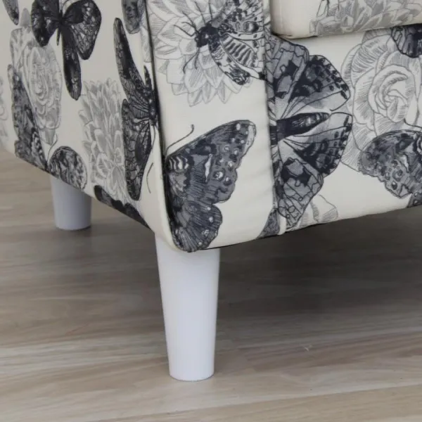 Kreslo s taburetom ASTRID Tempo Kondela Patchwork M1