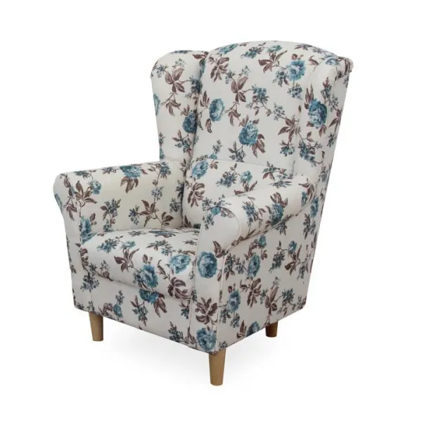 Kreslo s taburetom ASTRID Tempo Kondela Patchwork M1