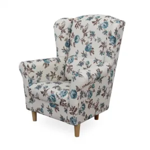 Kreslo s taburetom ASTRID Tempo Kondela Patchwork M1