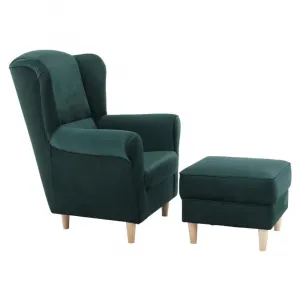 Kreslo s taburetom ASTRID Tempo Kondela Patchwork M1
