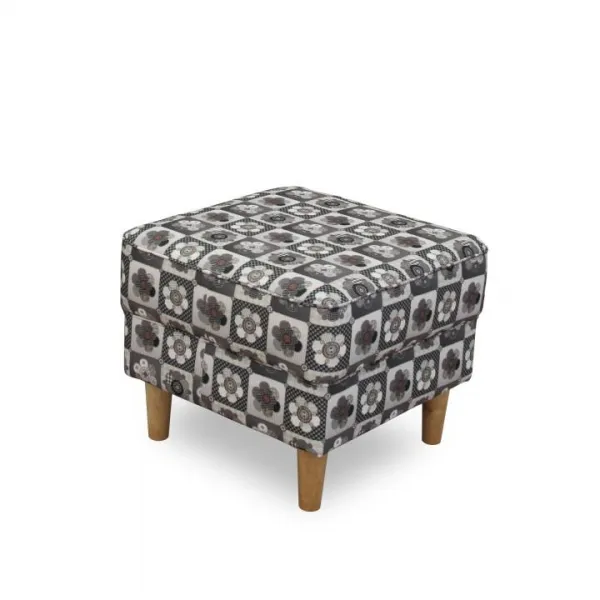 Kreslo s taburetom ASTRID Tempo Kondela Patchwork M1